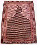 "Senneh" prayer rug. Sanandaj, late 18th–early 19th century. Metropolitan Museum of Art