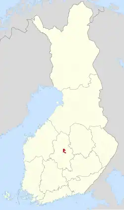 Location of Äänekosken mlk in Finland