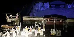 Evocation of a Gallic ceremony in the sanctuary of Tintignac.