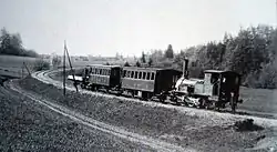 Steam traction on the line in 1910