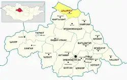 Tsetserleg District in Arkhangai Province