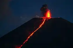 The eruption of June 2020.