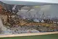 Diorama of a combat
