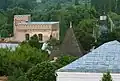 Synagogue (background) and Jesuit cathedral roof in c. 2008