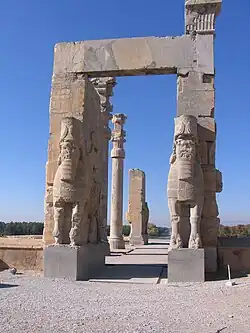 The two Lamassu at the Gate of All Nations.