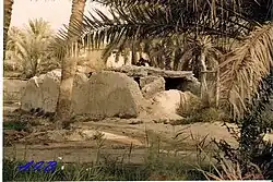 The women's bathing building to which the spring water from Ain Abu Luzah used to branch off.