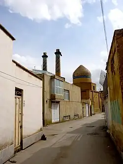 The mausoleum viewed from Jafarian street, Ebn-e Sina district