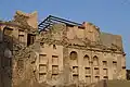 The facade of one of the remaining houses from Qatif Castle.
