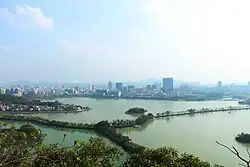 Panoramic view of Duanzhou District from Seven Star Crags