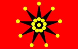 19 star flag; a flag of the army of the Republic of China, c. 1913–1928