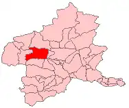 Location of Agatsuma in Gunma Prefecture