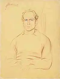 Albert Guérisse ("Pat O'Leary") concentration camp portrait