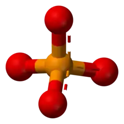 [PO 4]3− Phosphate or orthophosphate