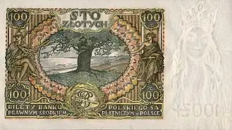 100 złotych, 1934, issued by the Bank of Poland