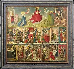 The Last Judgement, the Seven Acts of Mercy and the Seven Deadly Sins by Unknown Master. c. 1490
