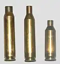 Left to right - .223 Rem, .17 Rem, .17 Fireball cases