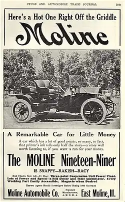 1909 Moline (Nineteen-Niner) Model K