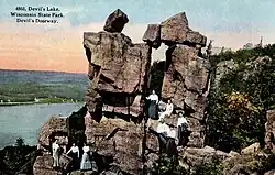 Colorized postcard of Devil's Doorway (1914)