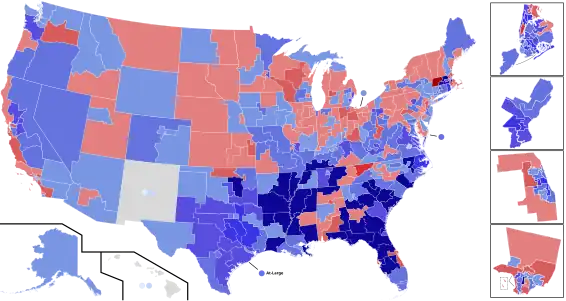 District results by vote share