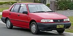 1991–1994 Hyundai Excel (X2) LS sedan (Australia)