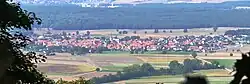 Großlangheim seen from Schwanberg