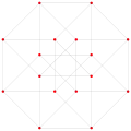 Real {4,3,3}, or , with 16 vertices, 32 edges, 24 faces, and 8 cells