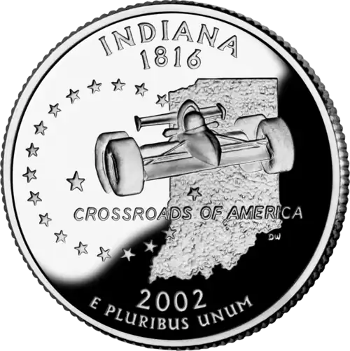 Indiana quarter dollar coin