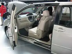 Toyota Raum with doors open