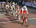 Starting line of the 2012 Global Relay Gastown Grand Prix - Women's Race