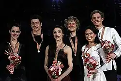 The ice dance medalists at the 2013 Four Continents Championships