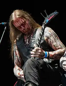 Lehner performing with Belphegor in 2014