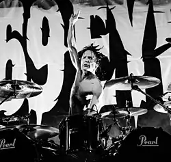 Jussi 69 with The 69 Eyes in 2016