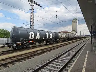 Tank cars at Herzogenburg station