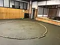 Training dohyō at Dewanoumi stable, note how it is not on a raised platform