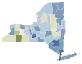 New York 2021 Proposal 2 results by county
