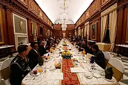 A banquet at the President's House