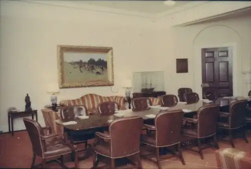 A view of the newly-renamed Roosevelt Room during the Nixon administration (1971)