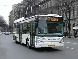 Astra Citelis trolleybus on Route 91 100 vehicles