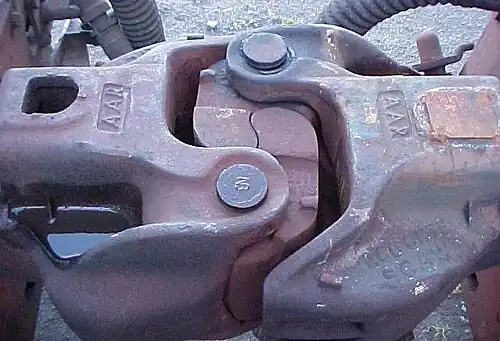 Two AAR Type E couplers