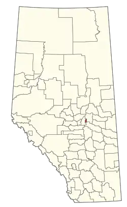 Location within Alberta