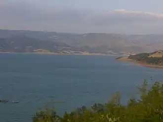 Almus Dam Lake in Almus district