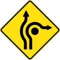 (MR-WDAD-18) Roundabout Directional Lanes (used in Western Australia)