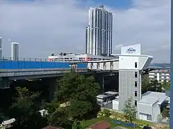 Toll Plaza Provisional Building along Jalan PJU 5/1 southbound.