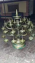 Bronze lamp used in Temples.