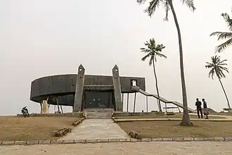 "Ark of Embarkation" built onto existing monument, pictured 2022