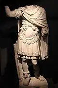 Loricated acephalous statue of the Antonine period