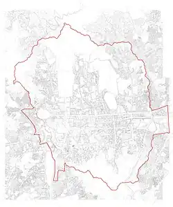Figure 3. Boundary of the Downtown Seoul in 2016