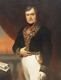 Portrait of Adrien-Louis Cochelet by Louis-Jean-Baptiste Bourdon