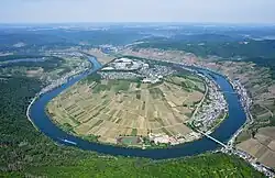 Aerial view of Zell an der Mosel