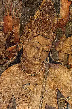 Painting of Padmapani Cave 1 at Ajanta